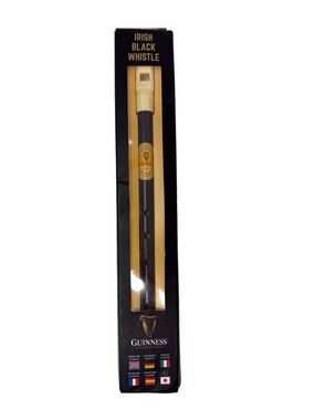 Waltons Guinness Irish Black Tin Whistle In The key Of D NEW Open Box